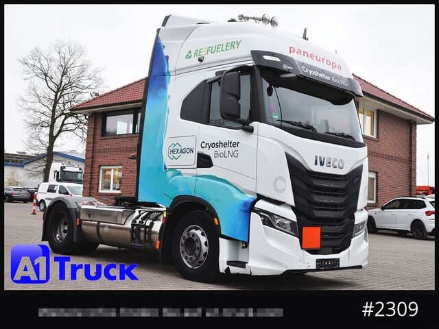 Standard dragbil IVECO Stralis 460 , Gas LNG, Retarder Leder