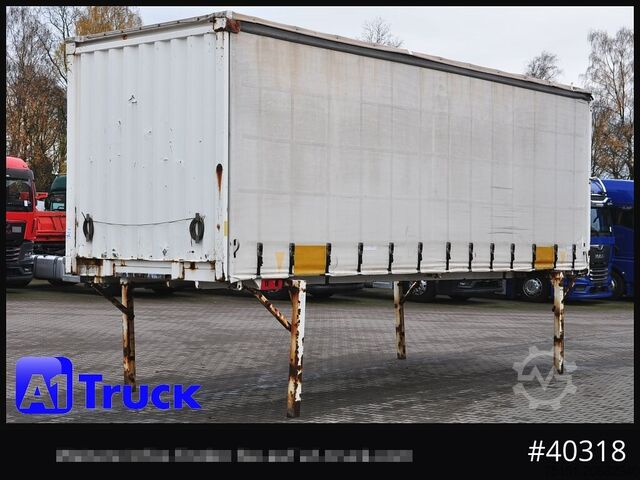 Cserélhető felépítmény platóval és ponyvával KRONE Wechselbrücke 7,45 Multilock, neutral