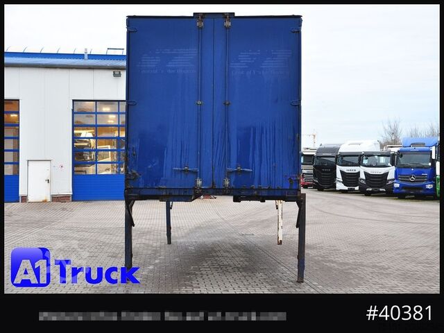 Cserélhető felépítmény platóval és ponyvával KRONE Wechselbrücke 7,45 neue Plane, Bordwand