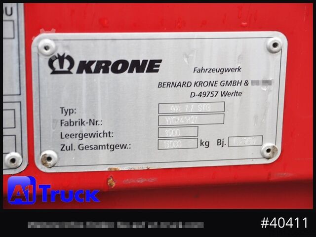 Değiştirilebilir kasa kutu yapılı KRONE BDF 7,82 Wechselbrücke, 2680mm Innenhöhe.