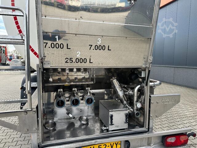 Cisterna za hranu Van Hool FOOD / 39.000L / 3-COMP / INOX / NL-trailer