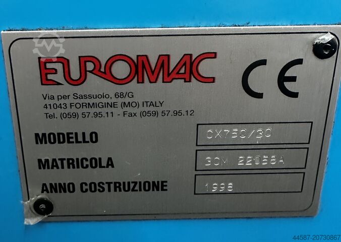 Maskin för nibbling av stansar Euromac CX 750/30 CNC
