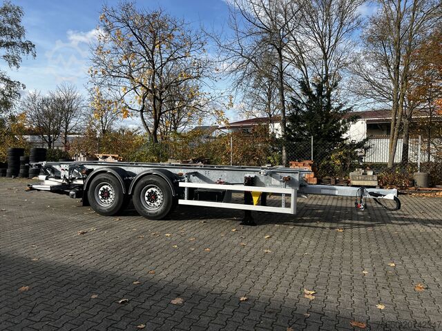 Prikolica sa zamenjivim šasijama Möslein BDF  Tandem- BDF- Wechselanhänger mit Ladebordwand