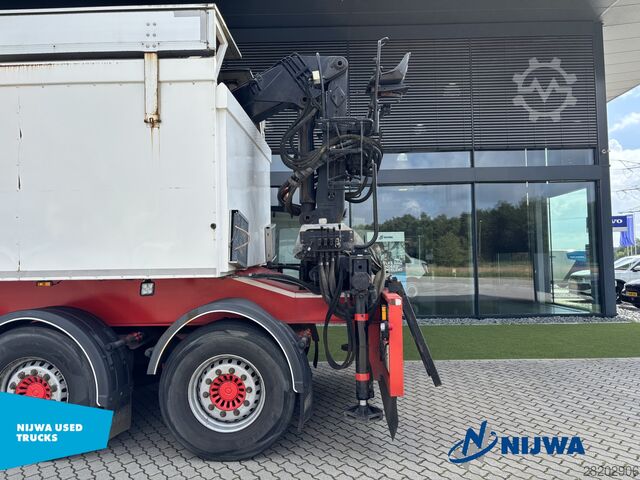 Volvo FH16 750 6x2/4 tillsammans med KWB P3 trailer utrustad med Hiab 1185 83 kran Volvo FH16 750 6x2/4 i.c.m. KWB P3 oplegger met Hiab ...