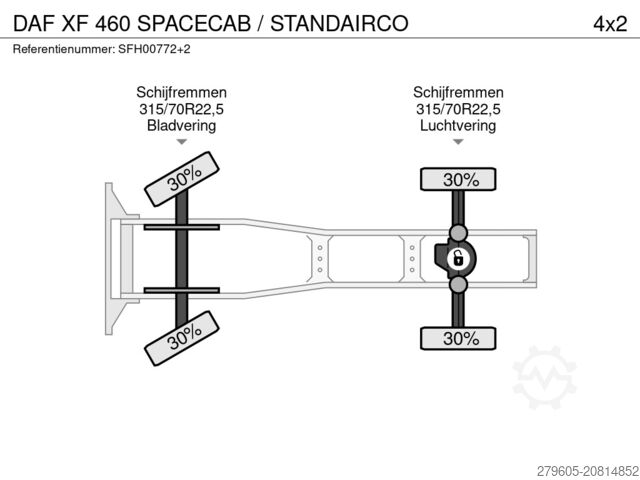 Standard-SZM DAF XF 460 SPACECAB / STANDAIRCO