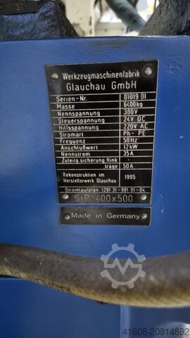 Belső és síkköszörűgép GLAUCHAU SIP 400x500