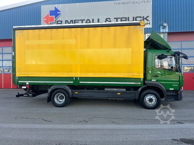 Ladbil med presenning MERCEDES-BENZ 1530 L Atego3 Schiebeplane  LBW Bär 1,5to