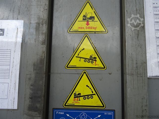 Åben sættevogn med presenning KRONE 3 Achs*Standard*Coil*Edscha*Lift*Multilock*Zert.