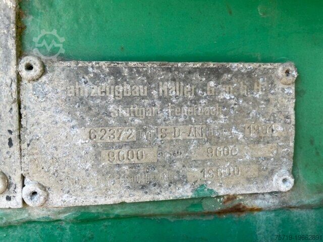 Tankoplegger  Haller 12cbm Sauganhänger/Wassertank
