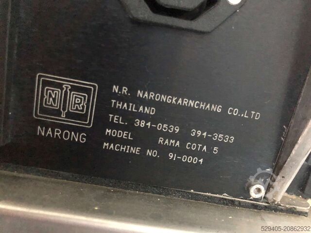 Automata cukorbevonó gép Narong Industries Rama NR Cota 19 serie 5