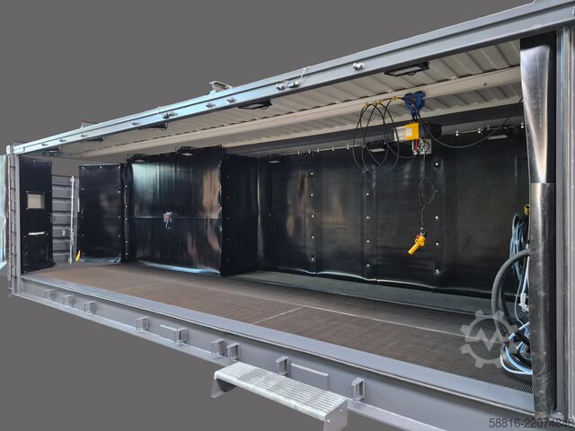 Impianto di sabbiatura con 5 anni di garanzia Oliver Fritz GmbH & Co. KG Strahlcontainer 40Fuß 9m Strahlraum