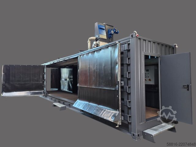 Impianto di sabbiatura con 5 anni di garanzia Oliver Fritz GmbH & Co. KG Strahlcontainer 40Fuß 9m Strahlraum