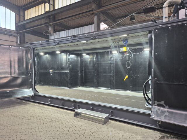 Impianto di sabbiatura con 5 anni di garanzia Oliver Fritz GmbH & Co. KG Strahlcontainer 40Fuß 9m Strahlraum