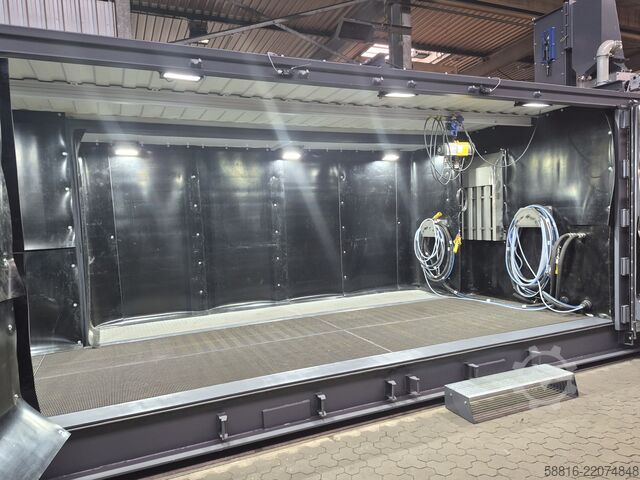 Impianto di sabbiatura con 5 anni di garanzia Oliver Fritz GmbH & Co. KG Strahlcontainer 40Fuß 9m Strahlraum