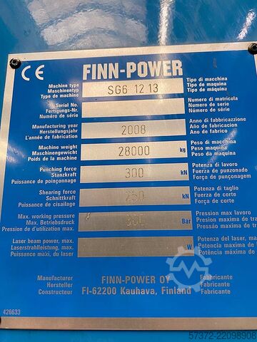 CNC-Stanz- und Scherzentrum Finn-Power SG6 12.13/STR 6