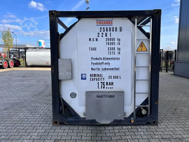 Tankcontainer Singamas TOP: Food grade, 25.000L, foodgrade, insp. till...