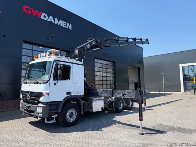 Tung last Mercedes-Benz Actros 2655 V8 6x4 Tractor unit Hiab 422-5 Euro 5