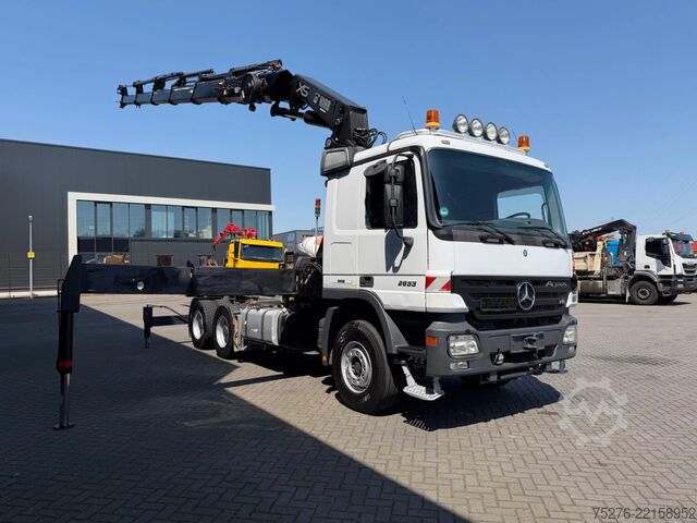 Tung last Mercedes-Benz Actros 2655 V8 6x4 Tractor unit Hiab 422-5 Euro 5