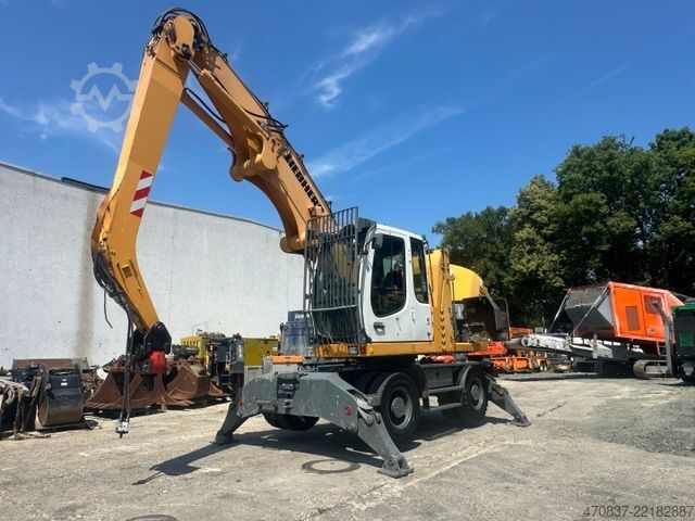 Kolový bagr LIEBHERR A 316 / Pfreud Waage / Umschlagbagger