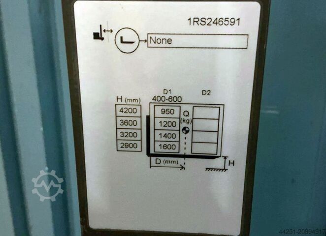 Höglyftande staplare med förarplattform, elektrisk palltruck Mitsubishi Electric SBR16N2