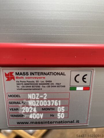 Transportband met cycluscontrole MASS NDZ 2 mit Taktsteuerung