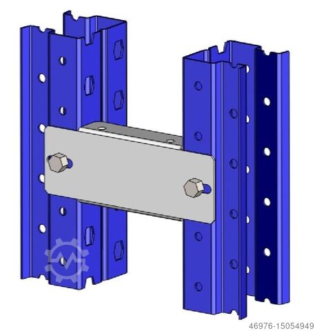 Hoogbouwmagazijn Palletstellingen Kimer Regalverbinder / für Regalabstand: ca. 200 mm