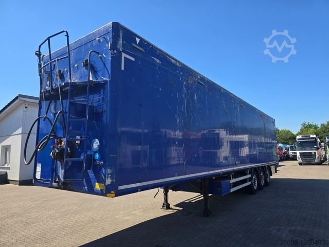 Semirremolque con piso móvil KRAKER CF-200 Walkingfloor 92m³ Funk SAF Liftachse