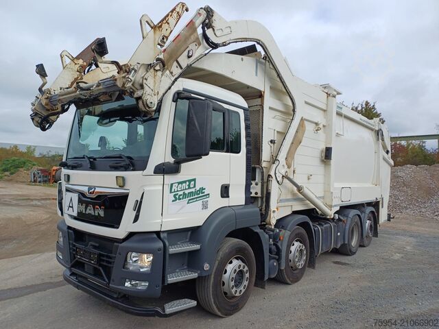 çöp kamyonu MAN TGS 35.430 8x2-6 BL / EHP 7000
