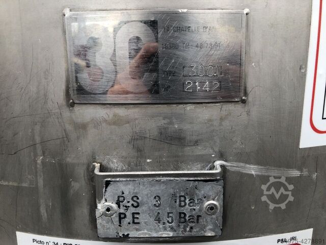 Roestvrijstalen tank Drukvat Container 10465