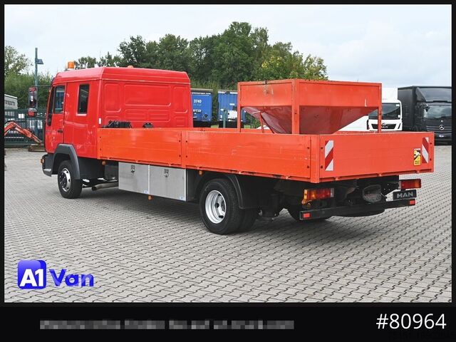 Pick-up bestelwagen MAN MAN LE 8.180 Pritsche Doka, Automatik, AHK, 6-Sitzer