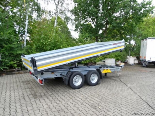 Kiepaanhangwagen Möslein TTD 13 Verzinkt  13 t Tandem 3- Seitenkipper Tieflader-- Neufahrzeug --