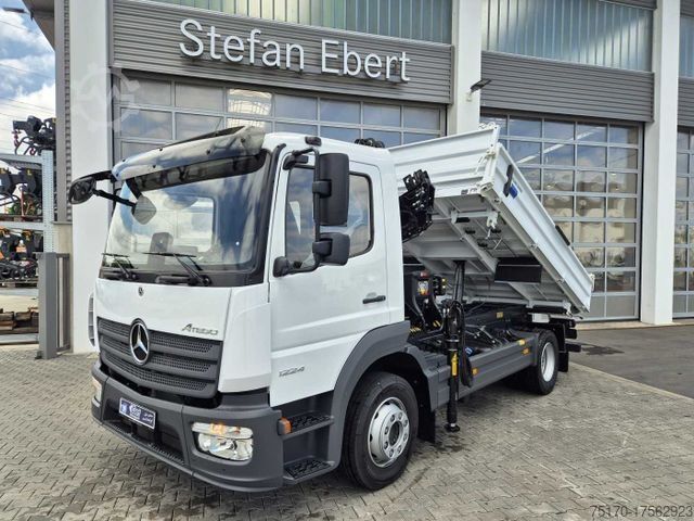 Tre-sidet tipbil MERCEDES-BENZ Atego 1224 KK Kipper+Kran+Funk+Greifersteuerung