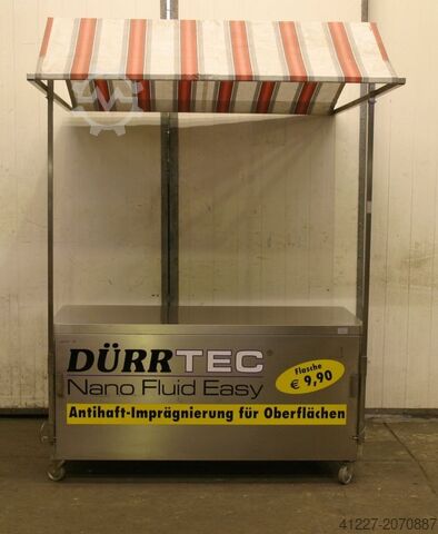 Mobile sales counter Edelstahl Typ 1800/1670/H2330 mm