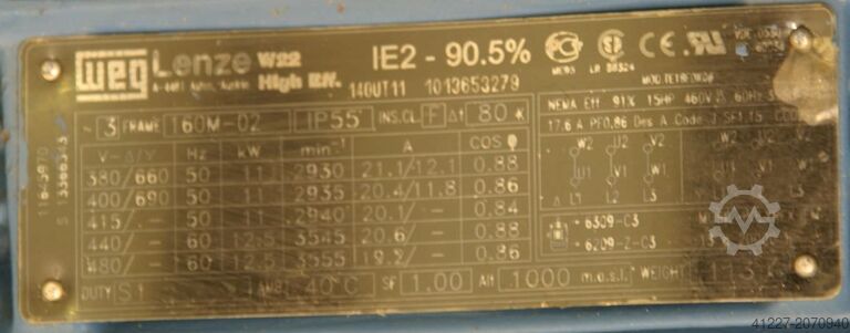 Drukblazer 11 kW Aretbw VRVP 500-5N-L135°