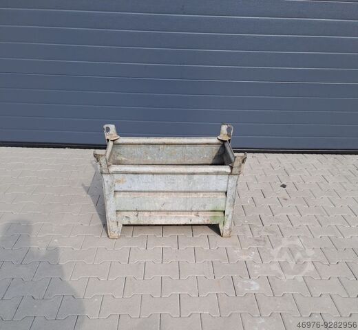 Stapelbehälter Behälter Metallbehälter Thyssen /Außenmaße:850x560x580mm(BxTxH)/ Innenmaße: 780x400x400mm /feuerverzinkt