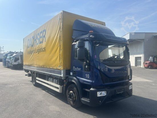 Kamion sa ravnom platformom i ceradom IVECO EUROCARGO 160E PLANE, LBW DHOLLANDIA , MOTORPROBLEM