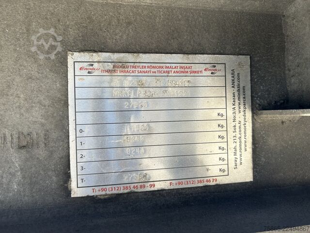 Bestelwagen autodrager Eroglu ALPB 08 / Semi Dieplader / Auto - Machine Trans...