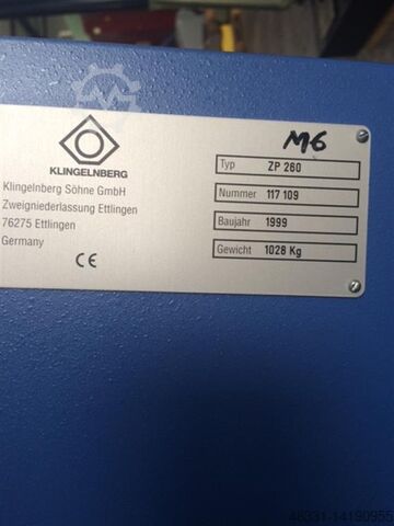 Tandwiel meetmachine KLINGELNBERG-HOEFLER ZP 260