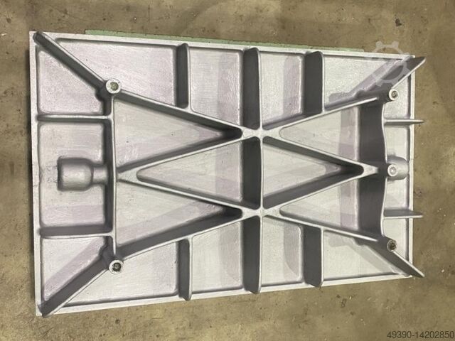 Placa de enderezado y soldadura de acero fundido o fundición gris, fuertemente reforzada, placa de f 1600x1000