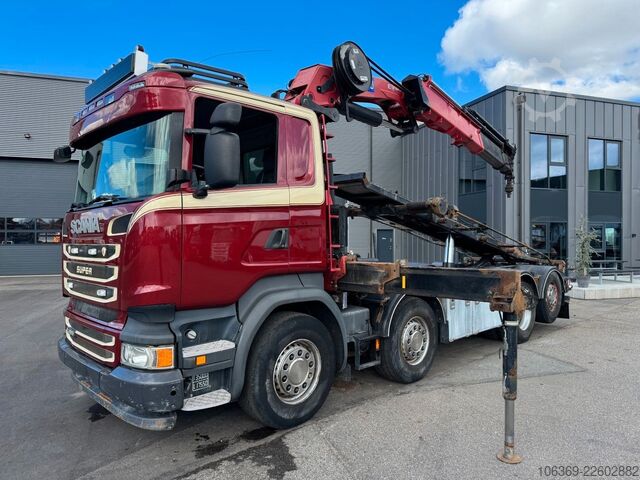 Autokran SCANIA R490 8x2*6 Euro 6 Tipper / Crane HMF 3220 K6