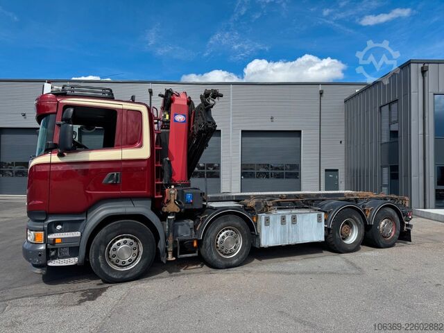 Autokran SCANIA R490 8x2*6 Euro 6 Tipper / Crane HMF 3220 K6
