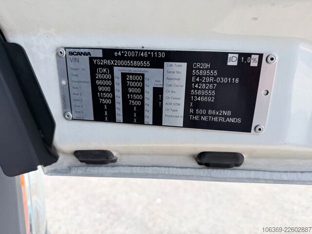 LKW mit Tankaufbau SCANIA R500 NGS 6x2 26 m3 Grain silo / Kompressor