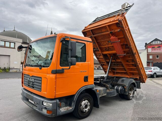 Trójstronna wywrotka MAN TGL 8.210 3S.Kipper MEILLER Kipphydraulik