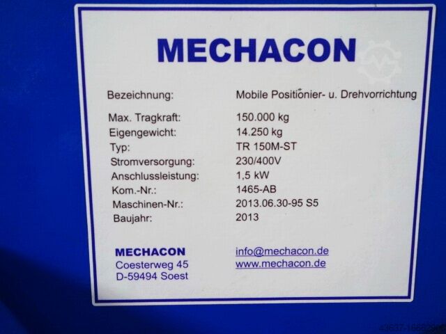 Container draai-inrichting MECHACON - HEINRICHSGLÜCK - TR150M-ST