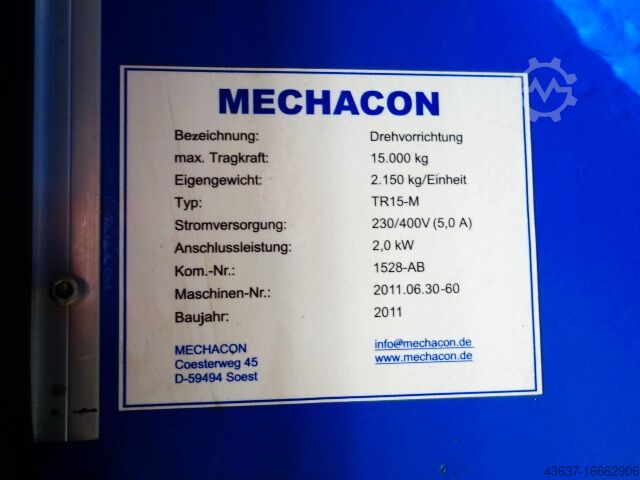 Container draai-inrichting  MECHACON - HEINRICHSGLÜCK - TR150M-ST