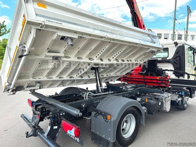 Driezijdige kipper MAN 12.220, PK 9501, Funk, 3x hydr., sofort
