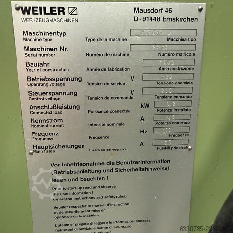 Tornio CNC WEILER Condor B