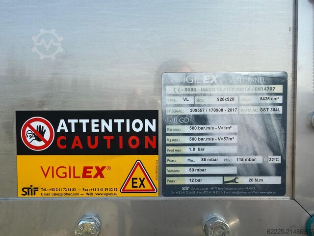 Støvudsugning til sandblæsemaskine OMSG ATEX OMSG FAC 4/3 EX 2