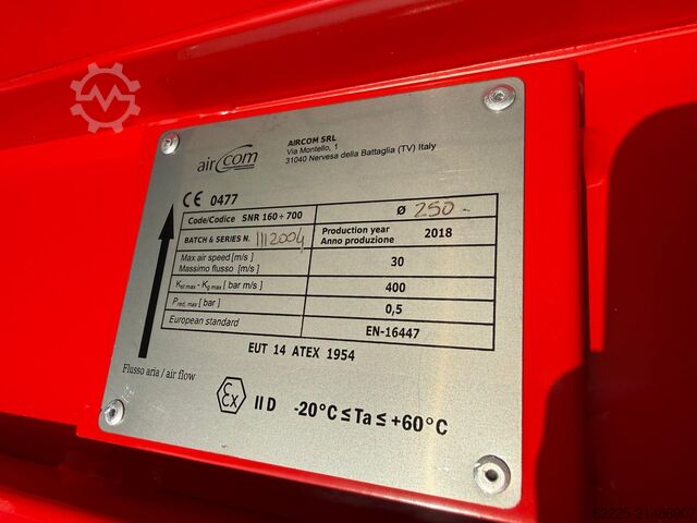Støvudsugning til sandblæsemaskine OMSG ATEX OMSG FAC 4/3 EX 2