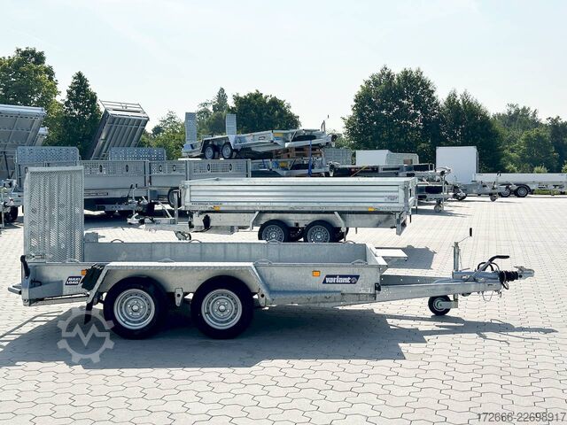  Variant 3516 B3 | MAXI LOAD | RAMPE | ALURIFFELBLECH 300X162CM 3500KG BAUMASCHINENANHÄNGER | BEAVERTAIL